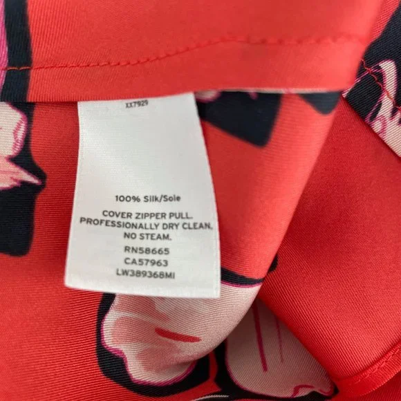 Lewit Silk Floral Deep V Midi Dress - Picture 14 of 14